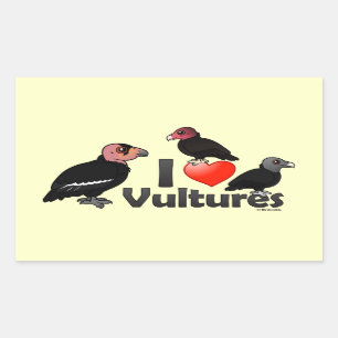 I Love Vultures (North America) Sticker