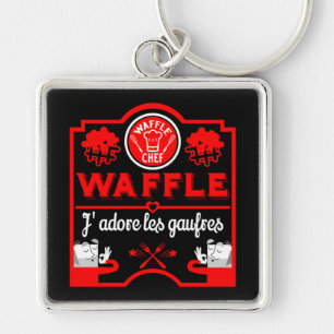 I love Waffles Keychain