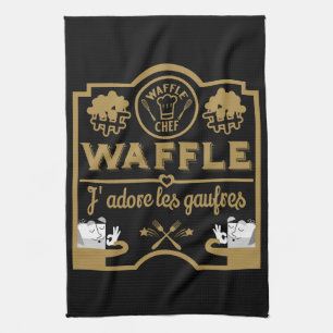 I love Waffles Kitchen Towel