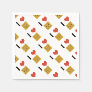 I Love Waffles Napkin