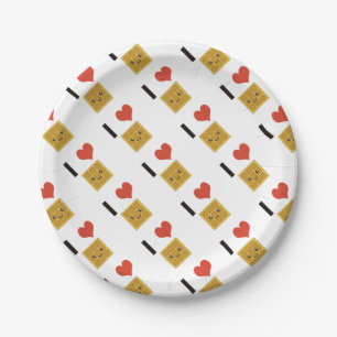 I Love Waffles Paper Plate