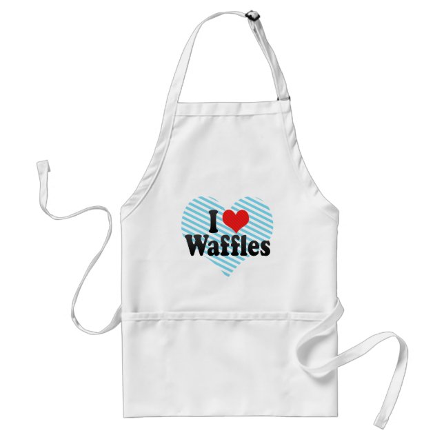 I Love Waffles Standard Apron (Front)