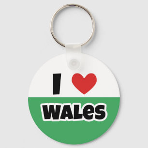 I love Wales Keychain