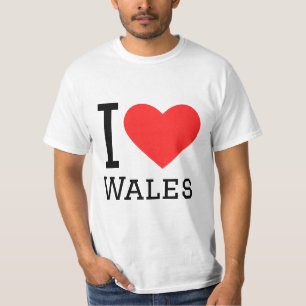I love wales square sticker T-Shirt
