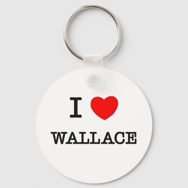 I Love Wallace Keychain (Front)