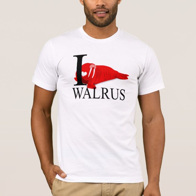 I Love Walrus T-shirts (Front)