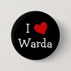I Love Warda 2 Inch Round Button