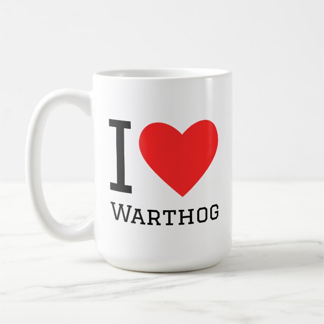 I love warthog coffee mug (Left)