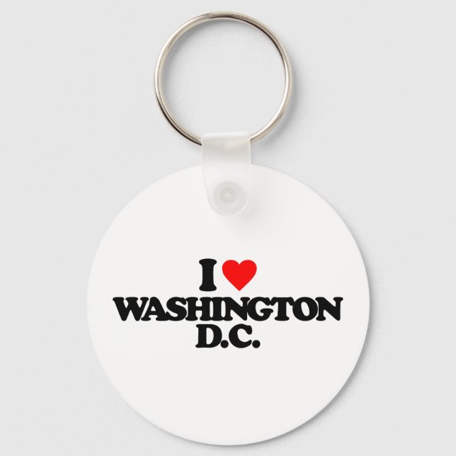 I LOVE WASHINGTON D.C. KEYCHAIN (Front)