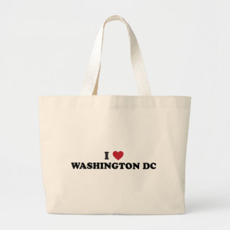 I Love Washington DC Large Tote Bag