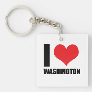 I love Washington Keychain