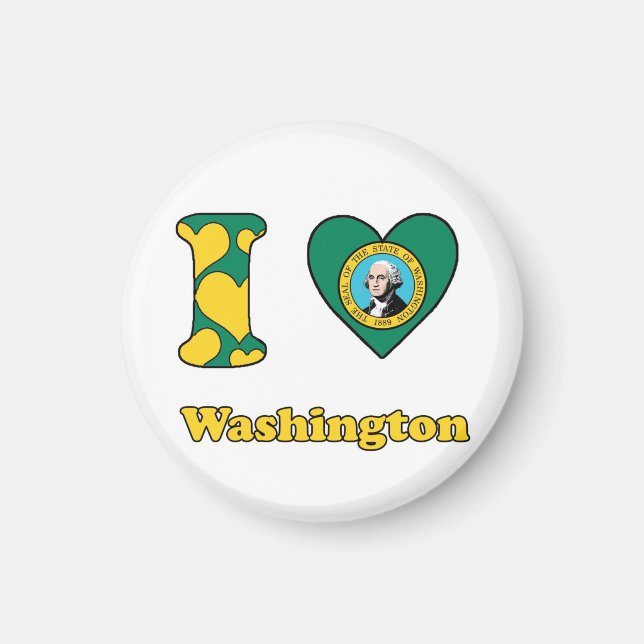 I love Washington Magnet (Front)