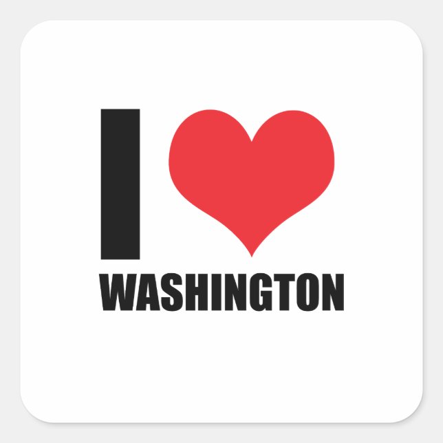 I love Washington Square Sticker (Front)