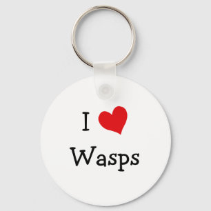 I Love Wasps Keychain