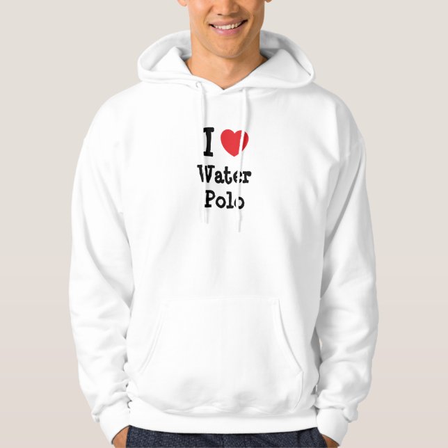 I love Water Polo heart custom personalized (Front)