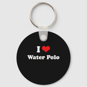 I Love Water Polo Tshirt Keychain