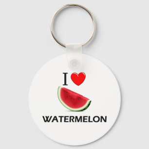 I Love Watermelon Keychain