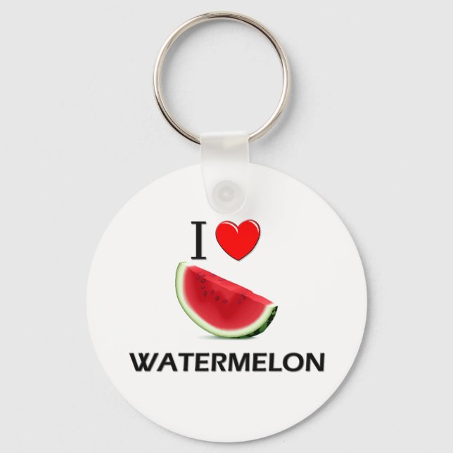 I Love Watermelon Keychain (Front)