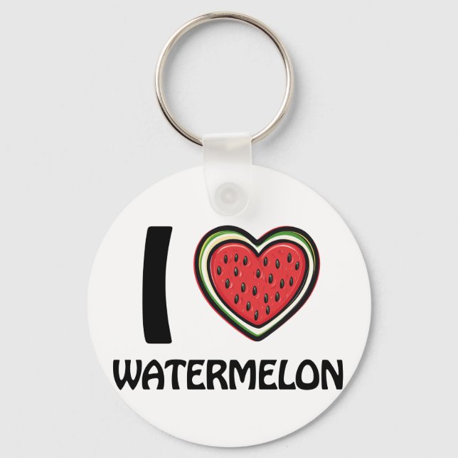 I love Watermelon Keychain (Front)
