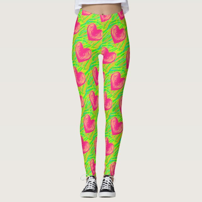 I Love Watermelon Leggings (Front)