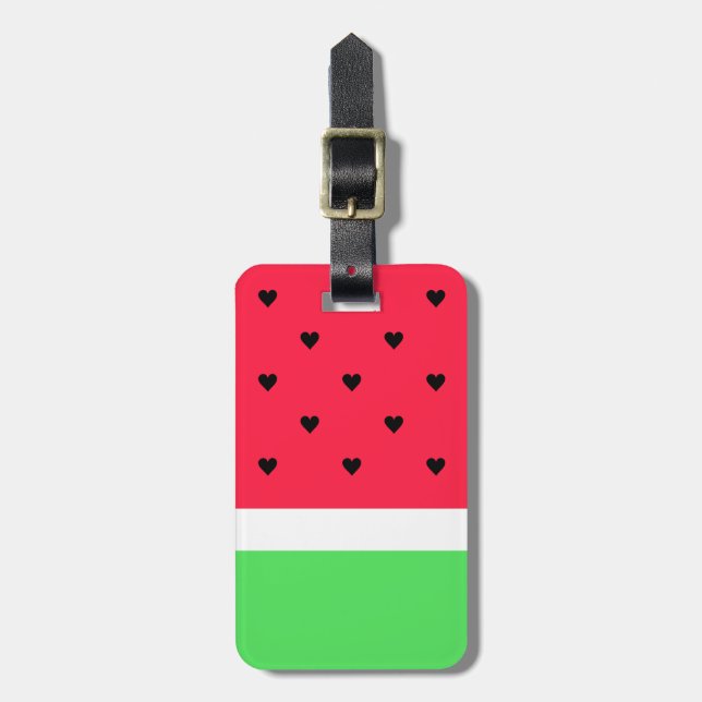 I Love Watermelon Luggage Tag (Front Vertical)