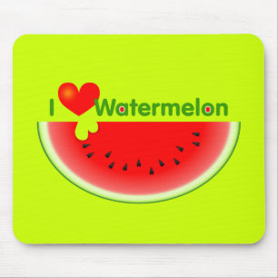 I Love Watermelon Mousepad