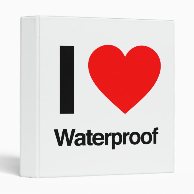 i love waterproof binder (Front/Spine)