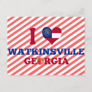 I Love Watkinsville, Georgia Postcard