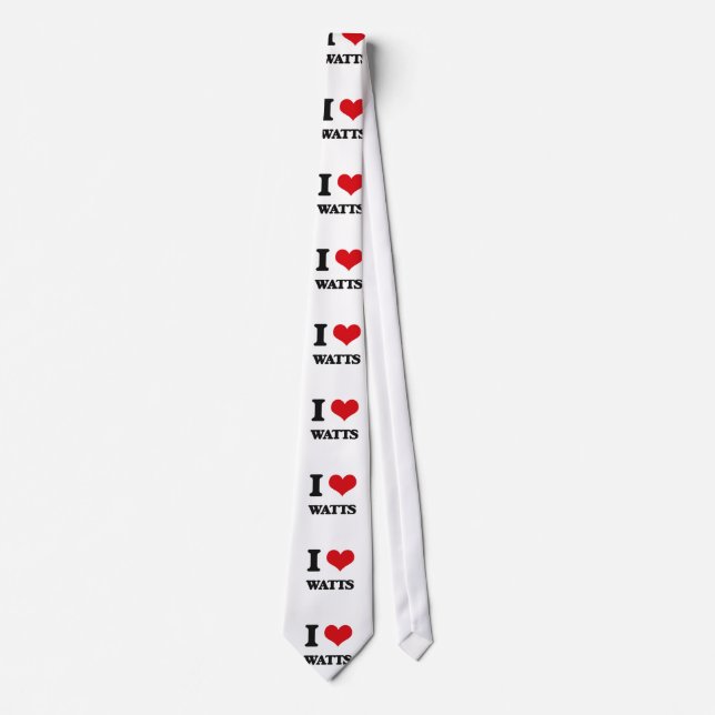 I love Watts Tie (Front)