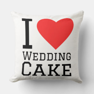 I love wedding cake  throw pillow