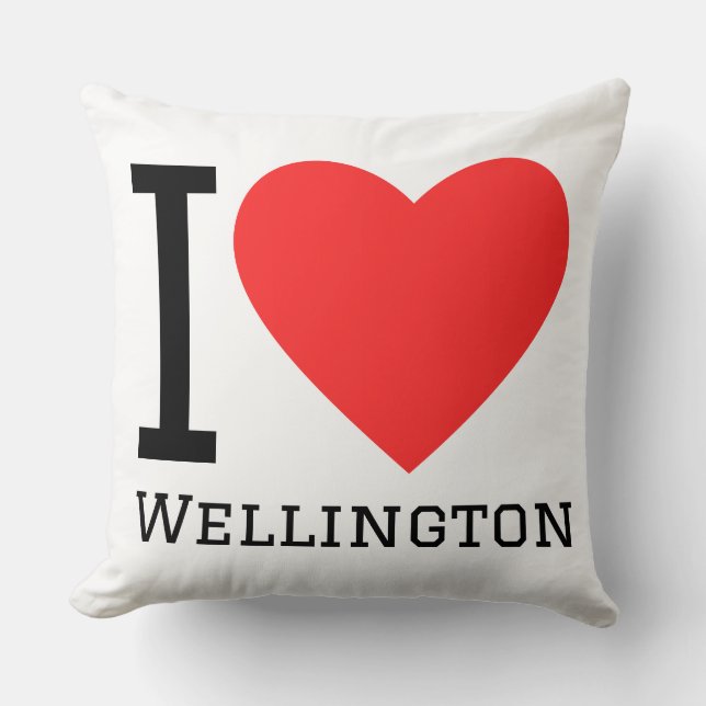 I love wellington throw pillow (Front)