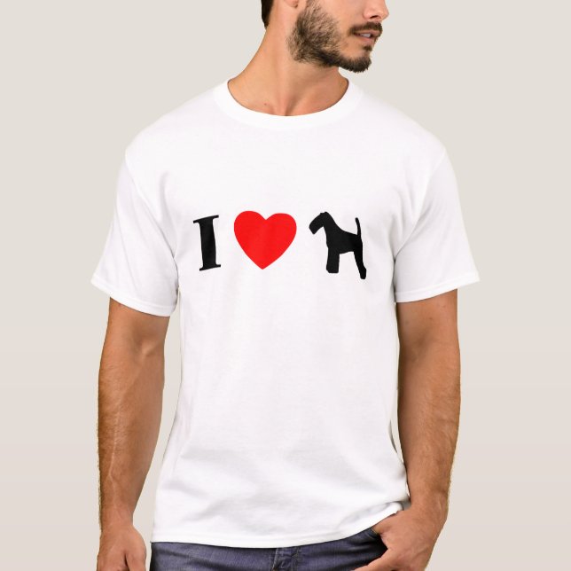 I Love Welsh Terriers T-Shirt (Front)