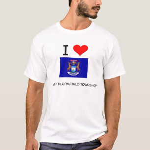 I Love West Bloomfield Township Michigan T-Shirt