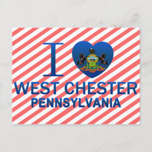I Love West Chester, PA Postcard