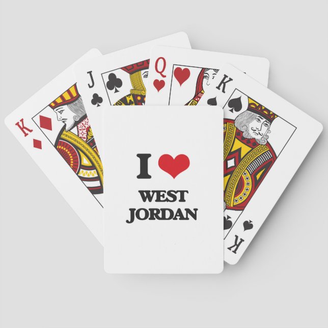 I love West Jordan Playing Cards (Back)