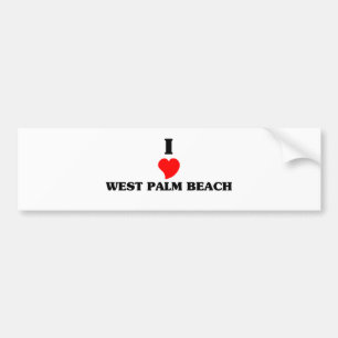I love West Palm Beach Bumper Sticker