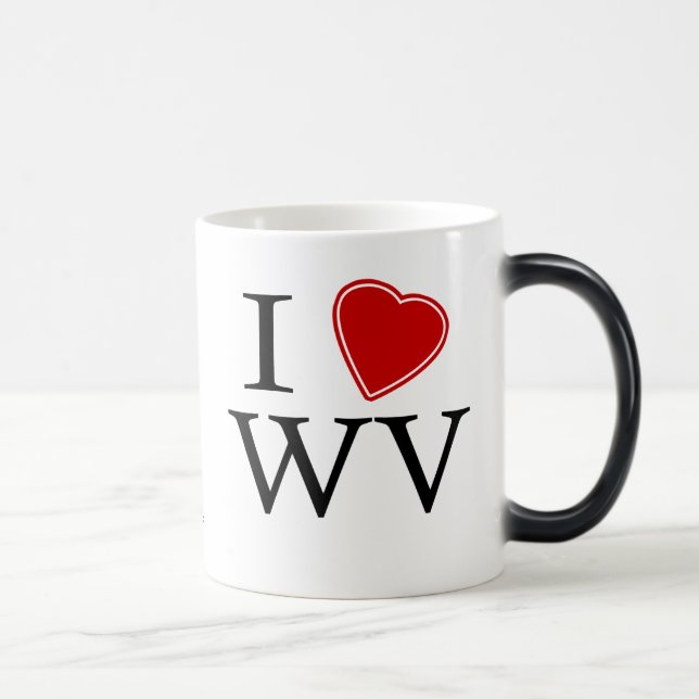 I Love West Virginia Magic Mug (Right)