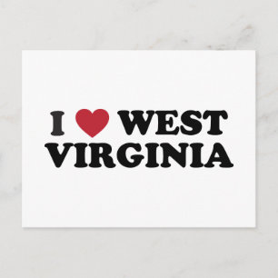 I Love West Virginia Postcard