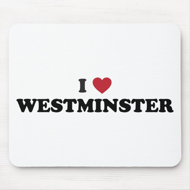 I Love Westminster Colorado Mouse Pad (Front)