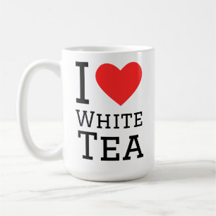 I love white tea coffee mug