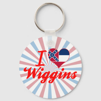 I Love Wiggins, Mississippi Keychain