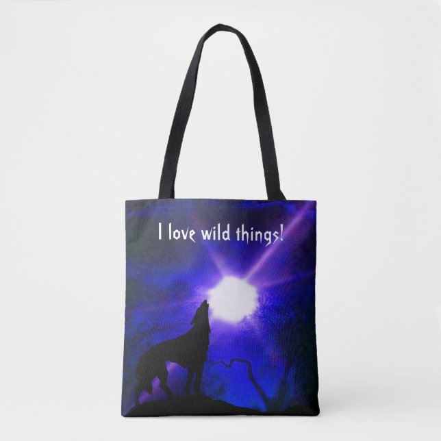 "I love Wild Things" tote bag (Front)