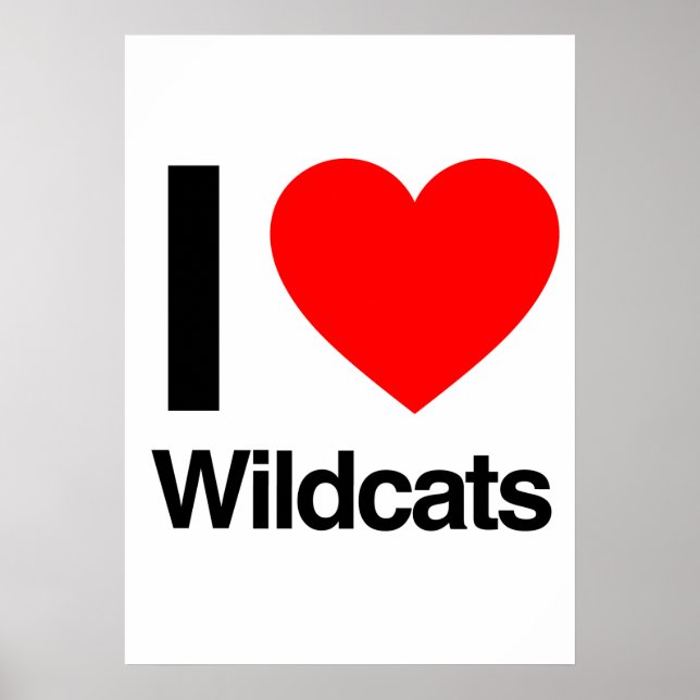 i love wildcats poster (Front)