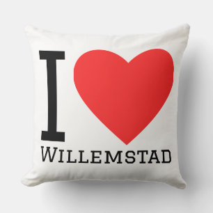 I love Willemstad Throw Pillow