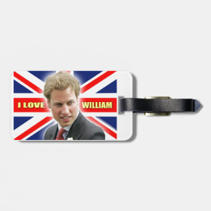 I Love William Luggage Tag