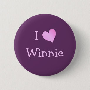 I Love Winnie 2 Inch Round Button