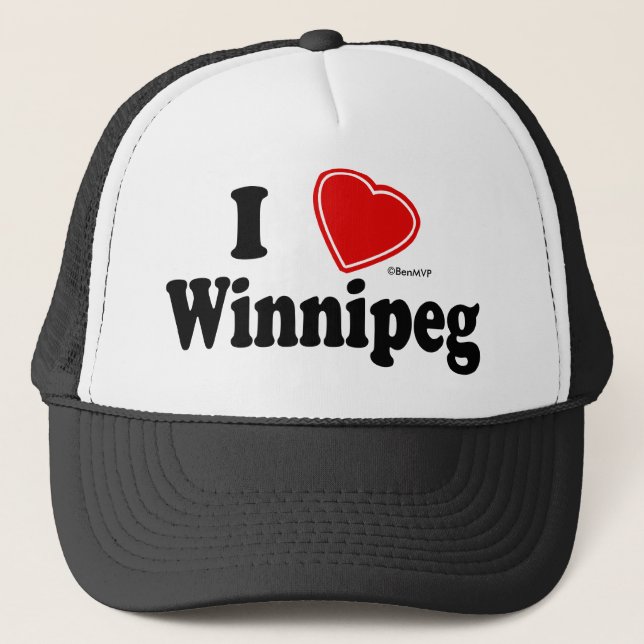 I Love Winnipeg Trucker Hat (Front)