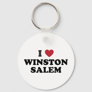 I Love Winston Salem North Carolina Keychain
