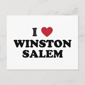 I Love Winston Salem North Carolina Postcard