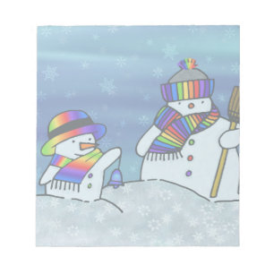 I love winter! notepad